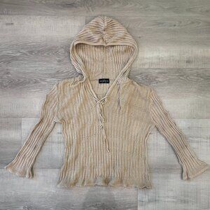 Hooded Knit Top